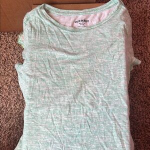 Old Navy Mint Green Striped Tee